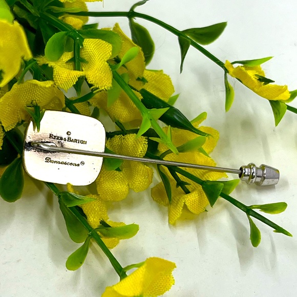 Reed & Barton Signed Flower Design Hat Pin - Picture 3 of 3